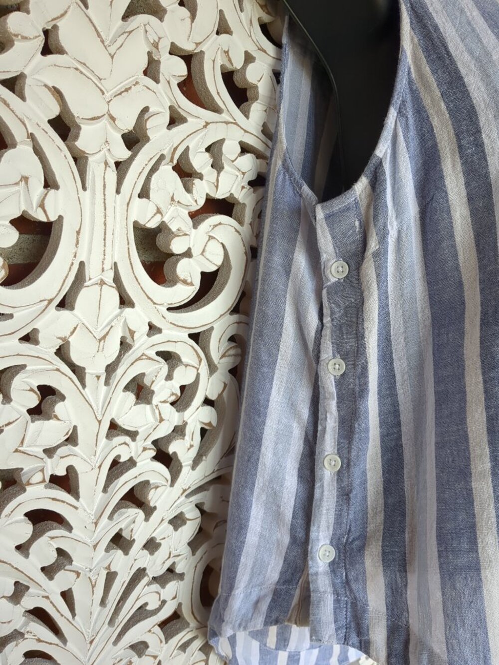 Sleeveless Stripped Tunic - Picture 2 of 9